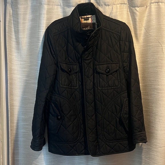 Coach Black Quilted Jacket - Picture 1 of 9